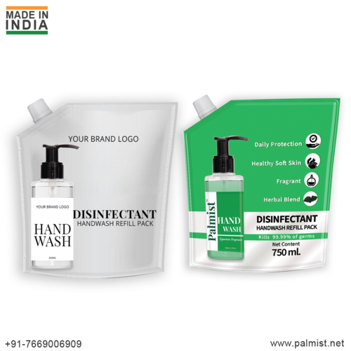Palmist Hand Wash Refill 750ml - 750ml Volume Blue Green Red Colors | Effortless Use 99.99% Germ Elimination Pack of 3 Fragrances: Tizuka Signature Brace