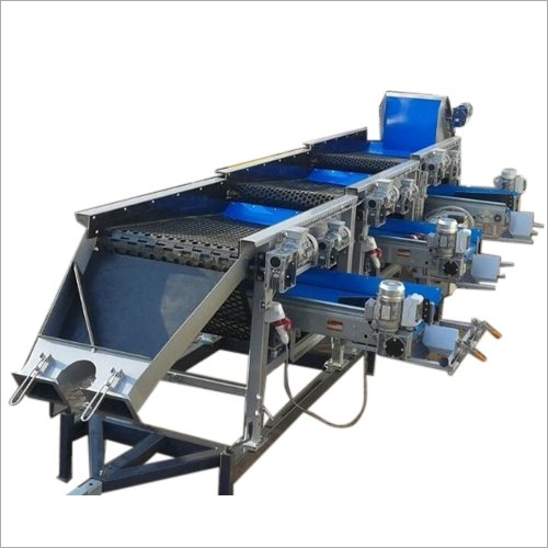 Semi-Automatic Potato Grading Machine - 220 Volt, Stainless Steel | High Efficiency, Commercial & Industrial Use