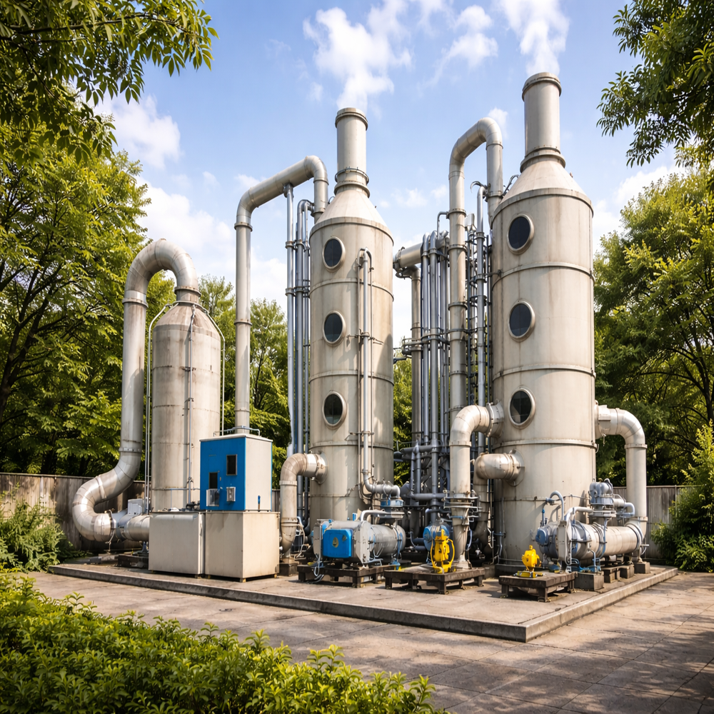 Scrubbing Treatment Plants - Activated Alumina Compound, Full Automatic, Electric Drive Type | Customized Feature, Variable Power Consumption, Adjustable Voltage, Tailored Purity Level, Specific Recycle Rate, Dynamic Water Conductivity