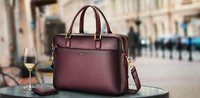 Laptop Bag Synthetic Leather - Synthetic Leather Material, 15x10 Inches, Waterproof Design, Moisture And Scratch Resistant, Heavy Load Capacity