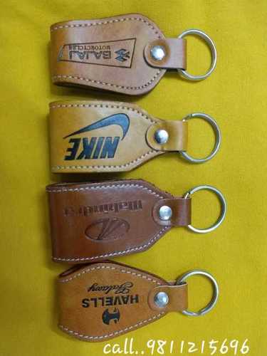 Brown Leather Promotional Key Chains