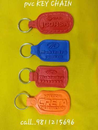 Multicolor Promotional Leather Keychains