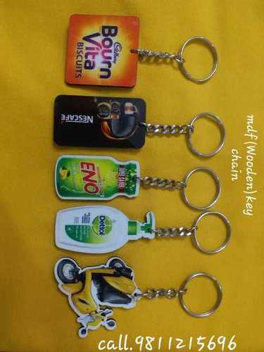 MDF Wooden Promotional Key Rings