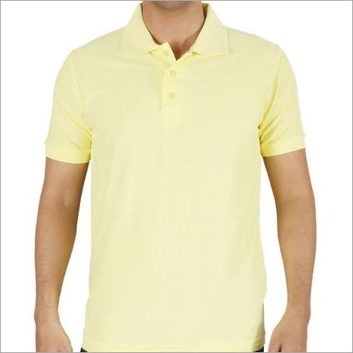 Solid Plain Collar T Shirt