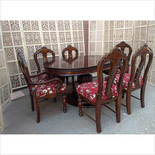 6 Seater Dining Table Set By BIHAR TIMBER