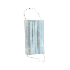 3 Ply Disposable Face Mask - Non-Woven Fabric, Free Size, Blue Color | Earloop Security Method, Coronavirus Protection