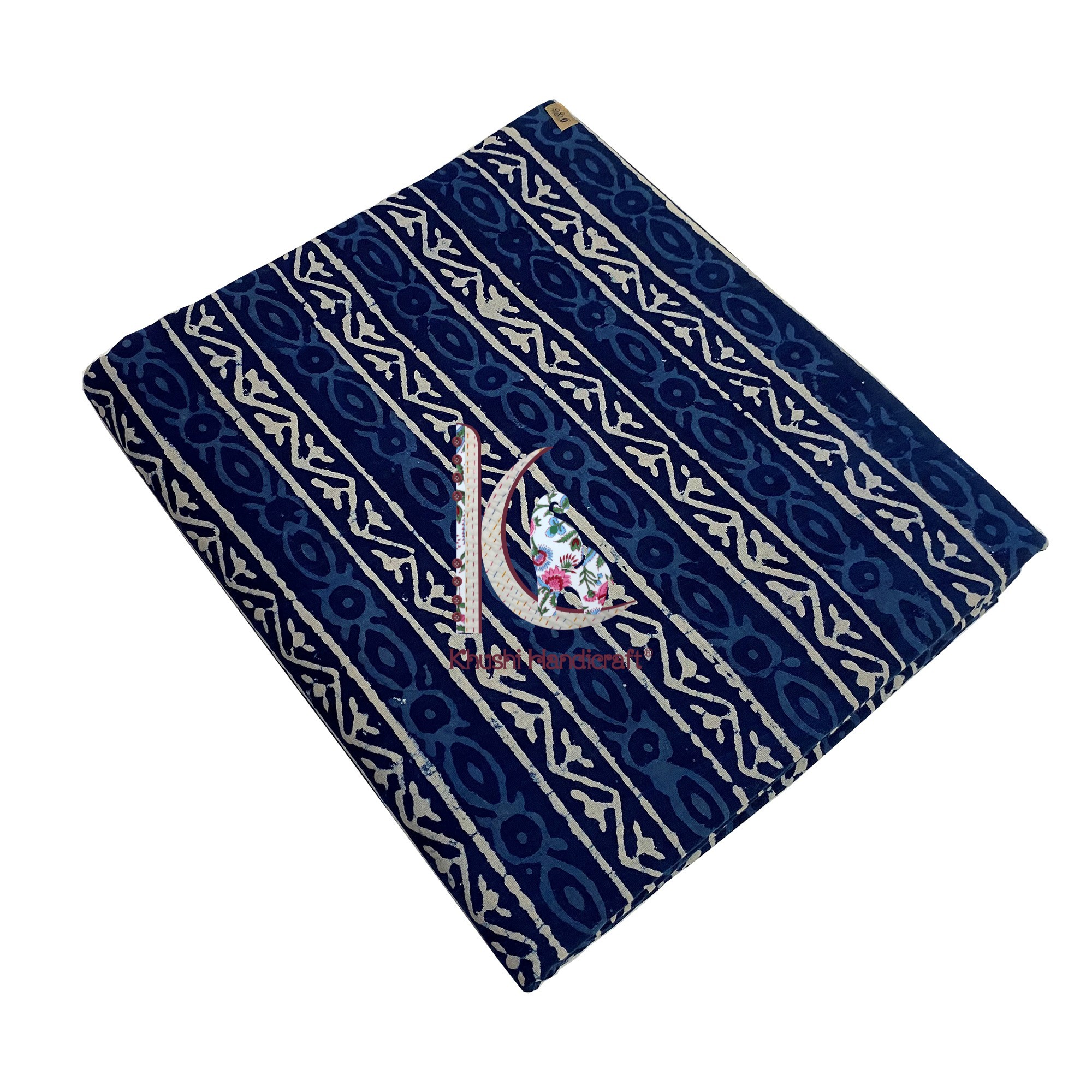 Traditional Indigo Dress Wear Fabric For Women