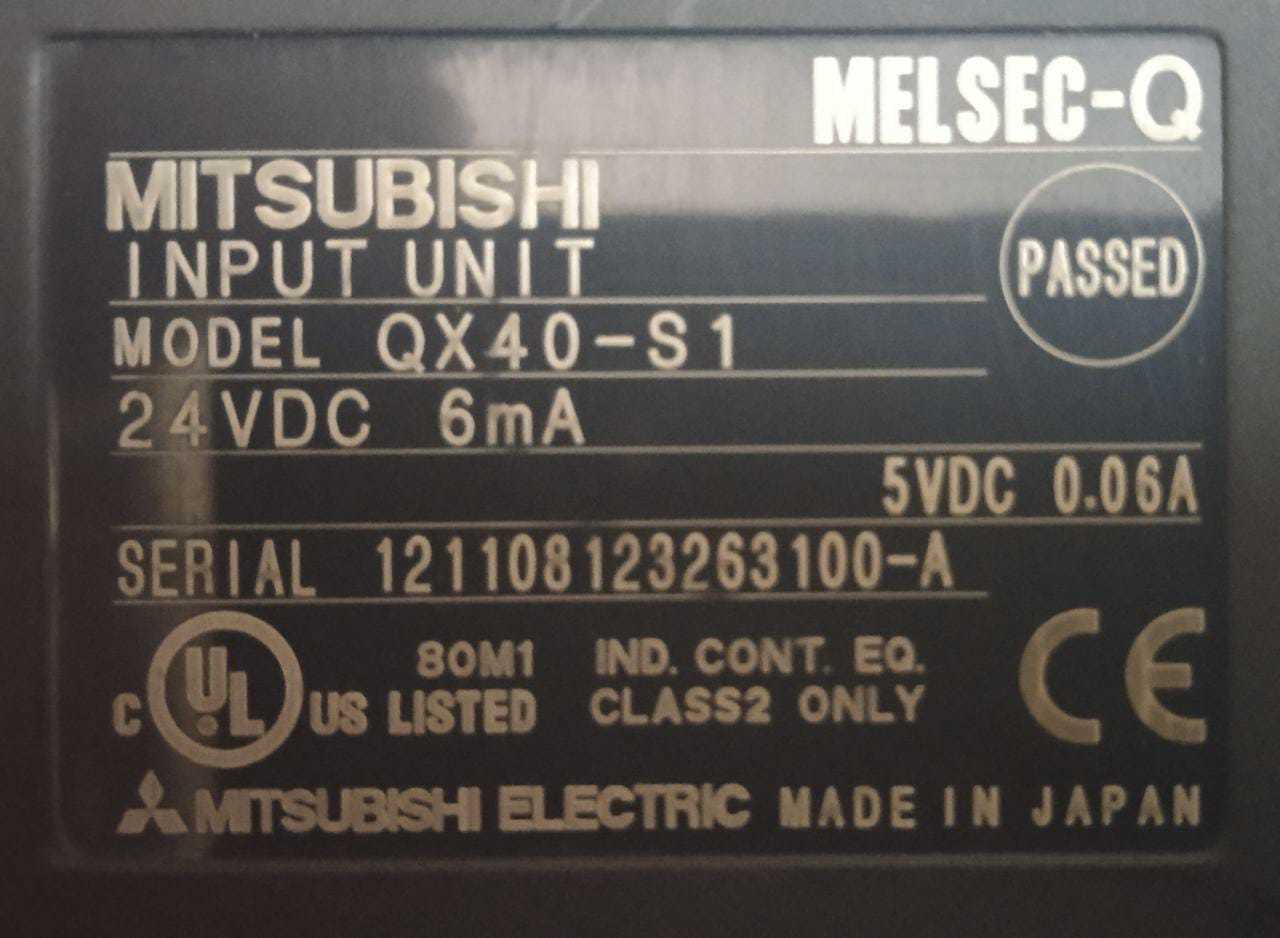 Mitsubishi  Digital Input Module  Qx40-s1