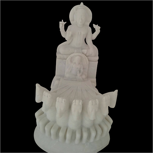 Marble Lord Surya Bhagwan Statue