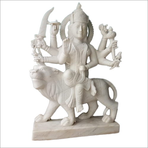 White Marble Durga Statue