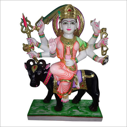 Marble Goddess Ma Nav Durga Statue