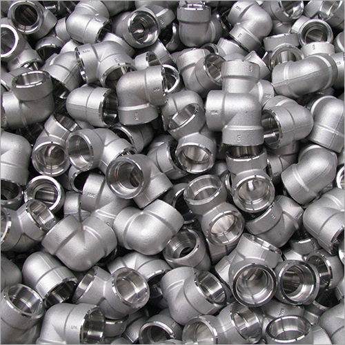 SS Forged Fittings - Stainless Steel, Different Thickness Available, Silver Color , Polished Surface Treatment for Leak-Proof Connections