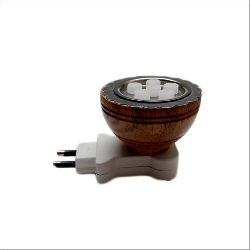 Wooden Electric Camphor Diffuser - Wooden, Mini Portable, Brown | Easy to Install, Eco-Friendly, Shock Proof, ON Indicator