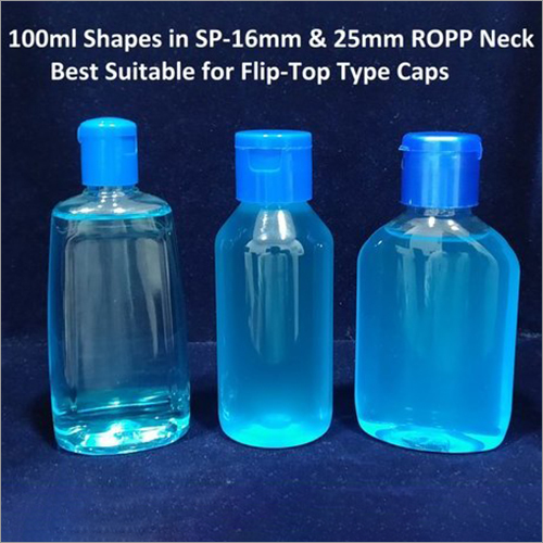 100 ml Empty Flip Top Cap Bottle