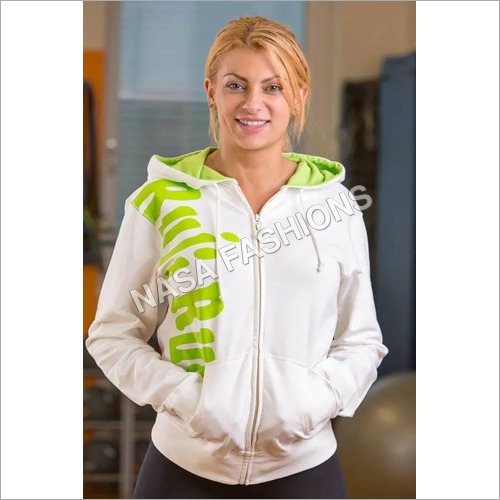 Ladies Sports T Jacket - Polyester Material, Sizes S to XL | Ideal for All Seasons, Designed for Women, Comfortable Adult Fit