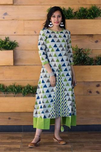 Dry Cleaning Ladies Cotton Kurti