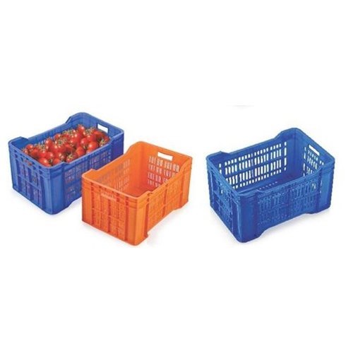 Blue Plastic Fruit Crates