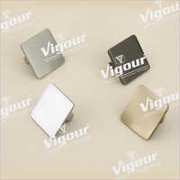 Steel Drawer Knob - Stainless Steel, 40 X 40 Mm Size, White, Brown, Golden Colors | Ideal For Furniture Fitting, Durable Knob Design