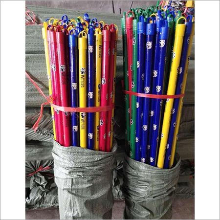Pvc Coated Wooden Mop Stick