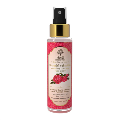 Refreshing Pure Rose Oil And Purified Water Face Mist By KHADI ESSENTIALS INDIA