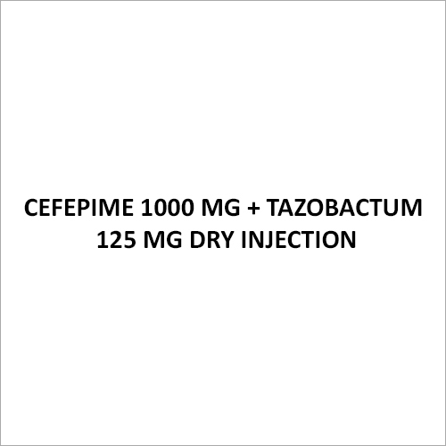 Cefepime 1000 Mg + Tazobactum 125 Mg Dry Injection