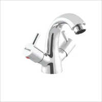 Centre Hole Basin Mixer With Braided Hoses