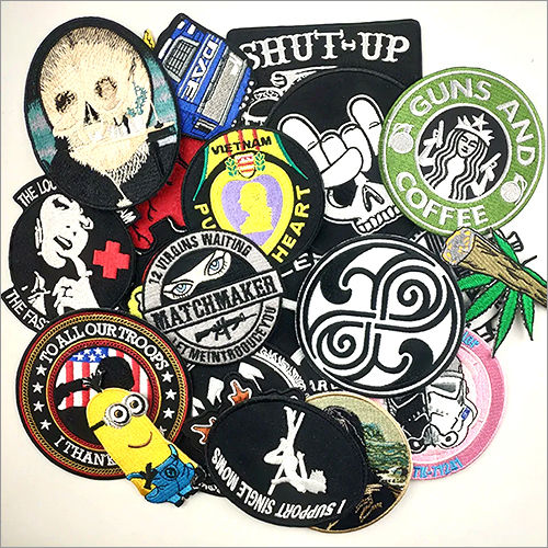 Multicolor Embroidery Woven Patches