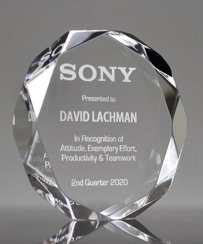 Diamond Shape Glass Glossy Acrylic Awards