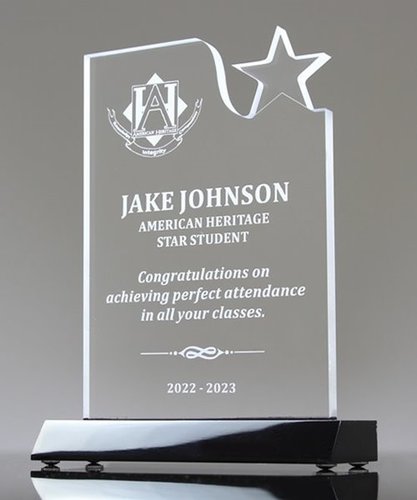 White and Transparent Acrylic Awards