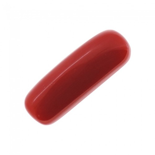 Italian Red Coral Gemstone - 6.76 ct, Natural Material, Triangle Shape | Enhances Name, Fame, Financial Stability, Love, Energy, Self-Confidence