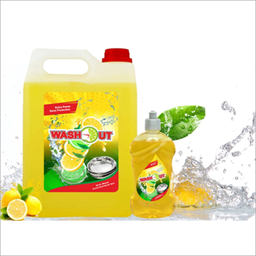 Washout Liquid Dish Gel - Dishwash Liquid Gel, Lemon Yellow | Cleans Tough Grease, Removes Odors, Sparkling Clean Finish, Easy-Squeeze Bottle