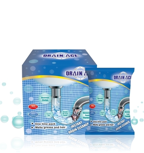 Drain Ace Drain Cleaner - Grey Blue , Formulated to Remove Organic Blockages, Effective on Grease, Oil, Soap, Hair, Vegetable Matter, No Malodors