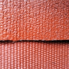 1.5mm thickness silicone coated texturized fiberglass fabric, both sides