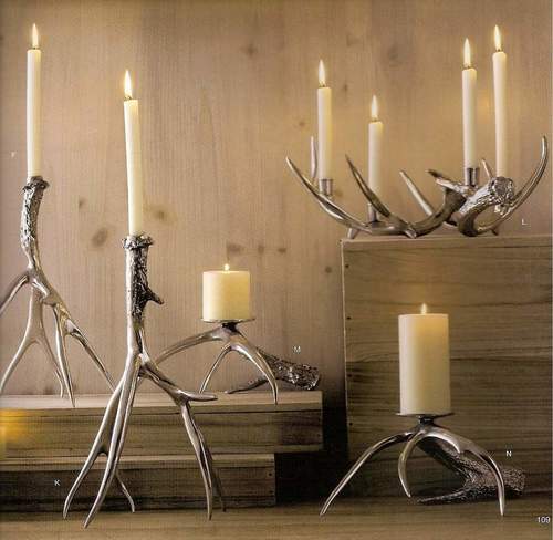 Silver Nickel Plated Decorative Candle Holder