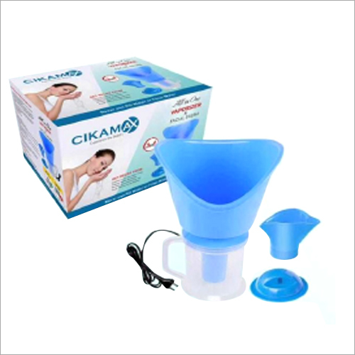 Steam Vaporizer - Plastic Material, White & Blue Color | New Technology for Air Humidification and Cough Relief