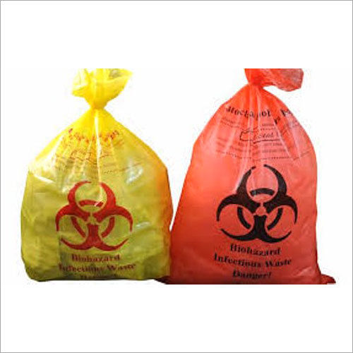 PENTAMED BiohazardBioMedical Waste Bag Clinical Bag  100 Virgin Plastic   Non Chlorinated Red and Yellow Colors Size 18x22 Inches Small for 10  Ltr Bin 40  Amazonin Home  Kitchen