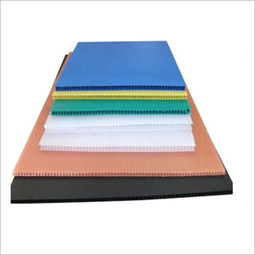 Multicolor Pp Cartonplast Corrugated Sheet