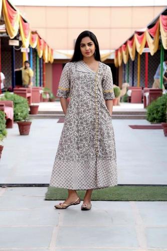 Anti Uv Designer Cotton Kurti