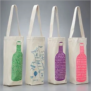 Multicolor Printed Bottle Cotton Bag
