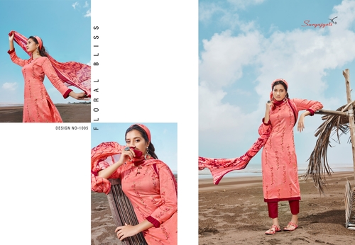 FANTASY VOL-1 - Peach Cotton Fabric | Lightweight Comfort for All-Day Wear, Ideal for Casual & Semi-Formal Outfits
