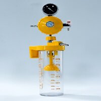 Ward Vacuum Unit - Abs Plastic Material, White & Yellow Color Code | Suitable For Medical Equipment In Industrial And Hospital Applications