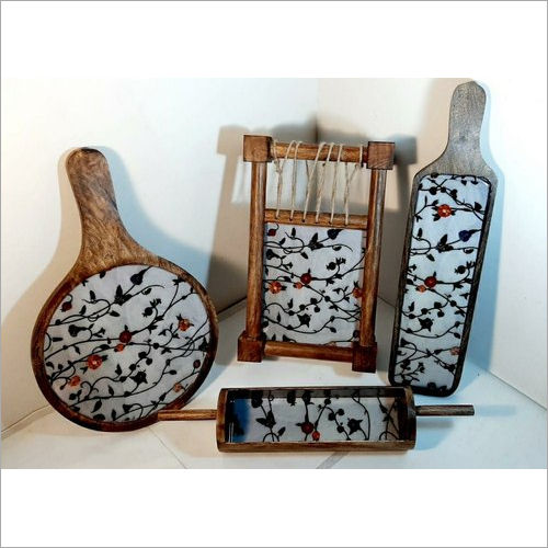 Wooden Platter Set