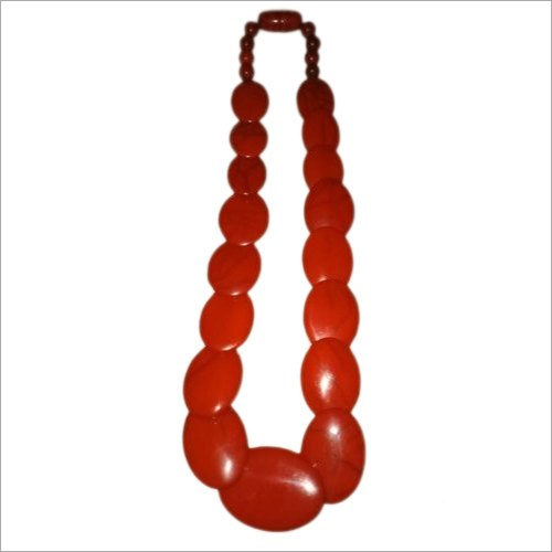 Red Beaded Necklace By NOUMAN CRAFT INDIA
