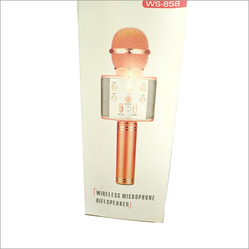 Wireless Microphone Hifi Speaker - Metal, 20x5x5 cm, Bluetooth 5.0 | Wireless Audio, Portable Design, Karaoke Function