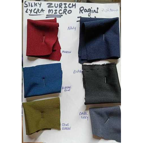 Polyester Silky Lycra ( Zurich micro - 4 way ) Fabric