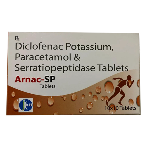 Diclofenac Potassium Paracetamol and Serratiopeptidase Tablets