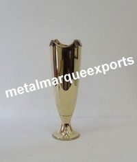 Brass Table Top Flower Vase Application: Home Decor