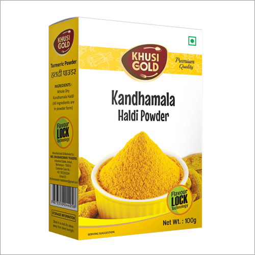 Dried 100 Gm Box Packing Haldi Powder