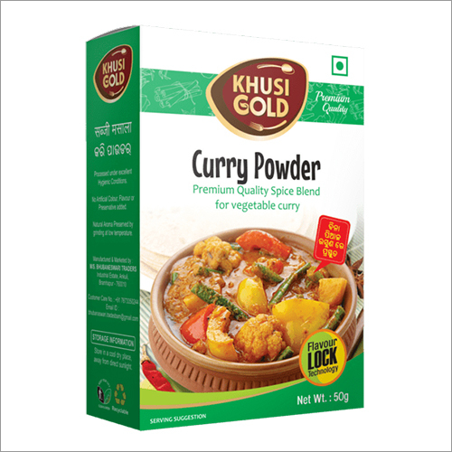 Dried 50 Gm Box Packing Curry Powder