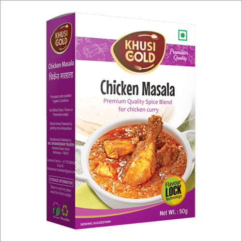 Powder 50 Gm Box Packing Chicken Masala